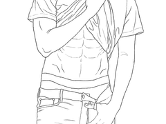 남자 속옷 모델 트레이싱 했는데 하세베가 되어버린 건에 대하여