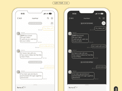 [ 아이폰 카톡 테마 ] #7 베빗 심플톡 yellow ver.