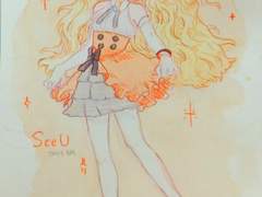 수채화 손그림 일러스트 커미션