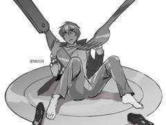 트레이싱을 미완성 러프를 이제 근데 그냥