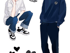 두요 스티커 도안 공유