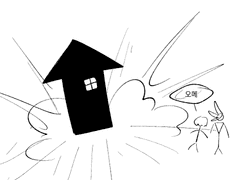 개연성 있게 둘을 동거하게 만들려면 한쪽 집을 없애면 된다고 합니다.