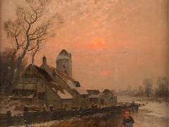 설익은 딸기 한 무더기 품에 앉고