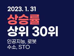 2023.01.31 [마감] 상승률 상위 30위