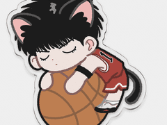 슬램덩크 서태웅 농구냥 도안(+수정)