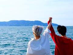 送我串珠手链的他