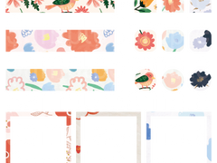 봄 패턴 스티커 (2)