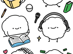 [굿노트 스티커]구름의 하루