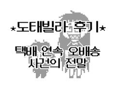 [도태빌라] 택배 연속 오배송 사건의 전말 후기