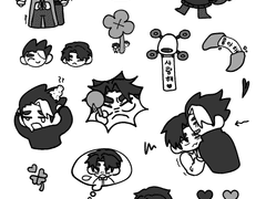 태현준범 스티커 도안