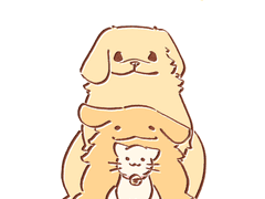 하찮개툰 배경화면