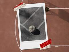 [굿노트 스티커] 농구 코트 마스킹 테이프