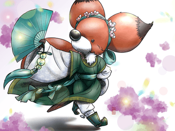 한복 입은 여우