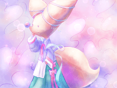 전통을 입은 여우