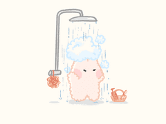 샤워하는 뽀구리