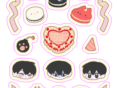 한유진 생일 스티커 도안 배포