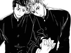 잡으려는 남자와 도망치고 싶은 남자