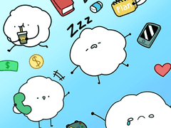 [굿노트 스티커]구름의 하루2