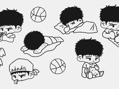슬램덩크 정대만 스티커 도안