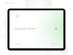 굿노트 만년형 // cherish the my love - green ver.