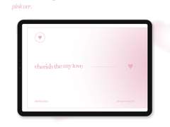 굿노트 만년형 // cherish the my love - pink ver.