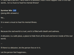 더 라스트 맨 문답 (밍존자 AI를 참고한)