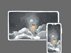 토끼풀과 함께 [배경화면 배포]