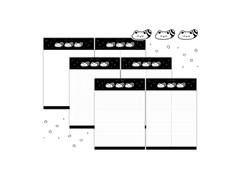 찜구리 굿노트 A4 메모패드 + 스티커 공유