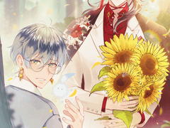 커미션} ❤️×💙반신 일러스트