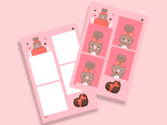 [짜리] 인생네컷 프레임 공유 2월