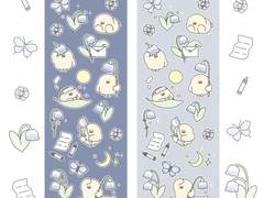 굿노트 스티커-새벽꽃,편지