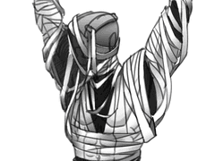 사자들의 축제 : 이 무서운 미라를 보세요!