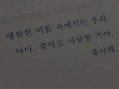 여름의 별은 원래 닿을수 없는걸.