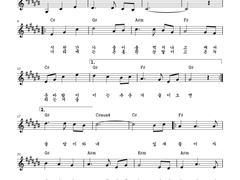 [사호 평온자의 전자 악보][단선]겨울 풍경(동요) *멤버십 전용