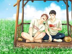 [그림] 늦여름, 메밀밭의 원두막