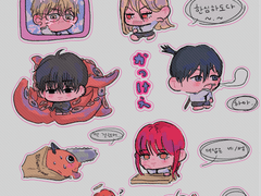 체인소맨 스티커 도안 공유