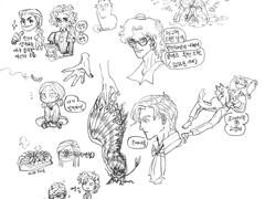 연필 선화(채색X) 모음(2022.11.17~2023.02.15)