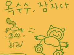 옥수수 잠 자다!