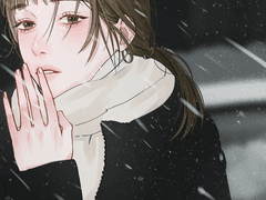 풀 채색 반신 커미션