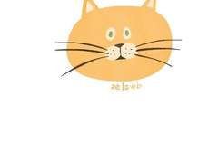 고양이 얼굴+고양이 창문 열리고 닫혔을 때