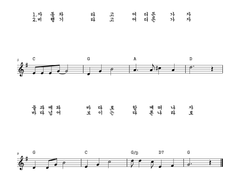 [사호 평온자의 전자 악보][단선]여행길 1(동요) *멤버십 전용