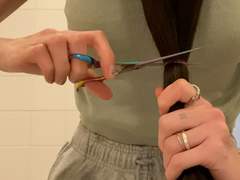 셀프 헤어컷과 염색