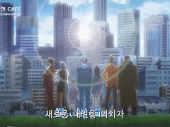 평상복 차림의 파견탐사대 다섯명..