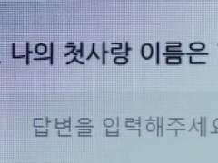 첫사랑의 이름을 입력해주시기 바랍니다.