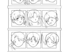 와르르 빌라 표지 밑그림이 완성 됐어욥