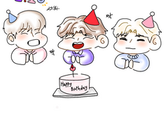 [방탄,세븐틴팬아트-한솔,석민,호석]