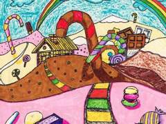 [사호 평온자의 자작 그림]과자 언덕