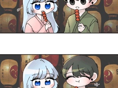 여름 밤의 불꽃놀이