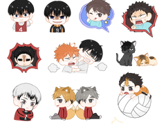 하이큐 스티커 도안