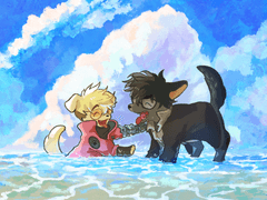 트라이건 더 스탬피드 방영을 축하하며 커미션. 모두에게 공개.